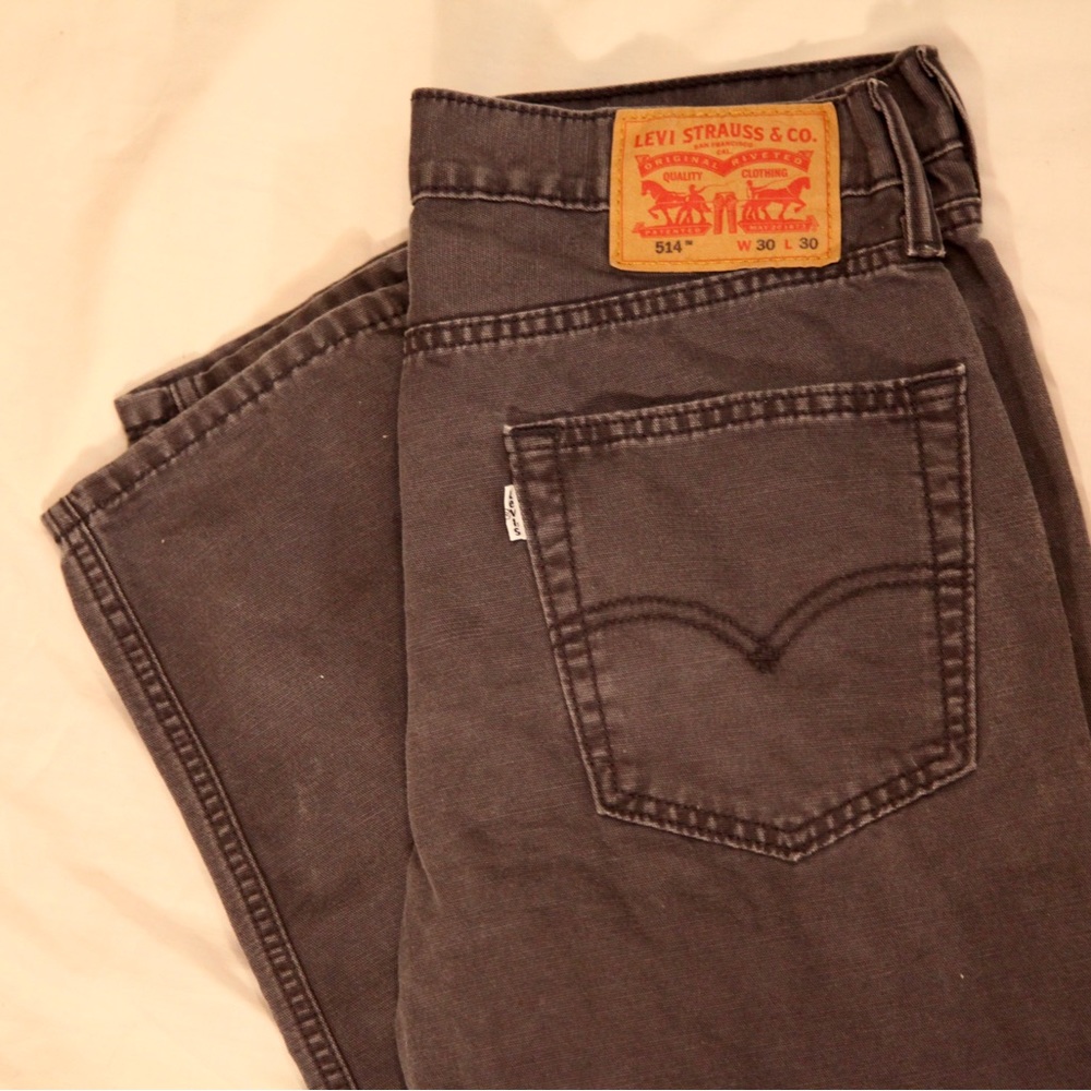Levi 514 unisex 30x30 washed grey mint condition